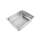 Thumbnail image #1 for CAC China SSPH-24-4P 1/2-Size Perforated Stainless Steel Steam Pan, 4" Deep, 24 Gauge Case of 24
