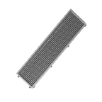 Thumbnail image #1 for Pacific Stainless Products FT2421-FG Floor Trough, 24"W x 21"D x 4" Deep, Stainless Steel, Removable Fiberglass Subway-Style Grating