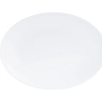 Thumbnail image #1 for Cal-Mil 22391-11-15 Oval Melamine Plate, White, 10-3/4" x 7-3/4" x 1-1/4"H Case of 6