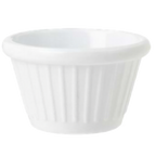 Thumbnail image #1 for G.E.T. GET F-635-W . . Wide Fluted Melamine Ramekin, 3 oz, White Dozen Case of 4 Dozen