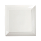 Thumbnail image #1 for Steelite International Homer, Undecorated HL56100 Square China Plate, 12", Rolled Edge 1 Dozen