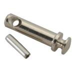 Thumbnail image #1 for AllPoints Foodservice Parts & Supplies 8019724 Coffee Maker Faucet Stem, 1-1/8 in L, 3/16 in OD, 1/8 in ID, Brass, Nickel-Plated, Pin