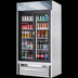Thumbnail image #5 for Everest Refrigeration Two-Section Reach-In Sliding Glass Door Merchandiser Refrigerator, 33 Cu. Ft., Bottom-Mounted Self-Contained