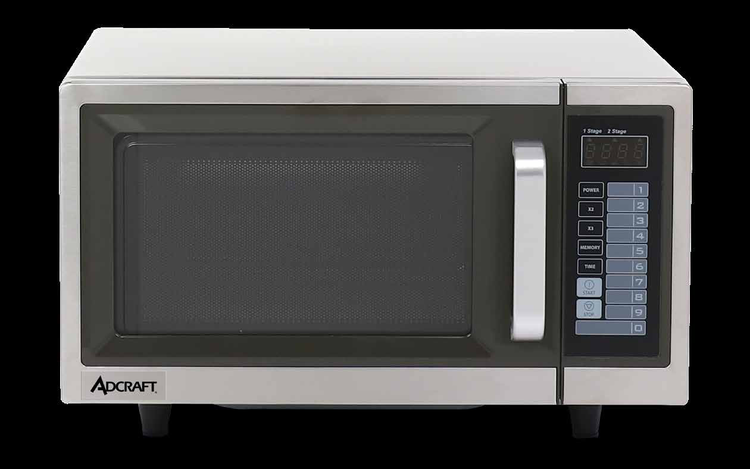 Product image #2 for Adcraft 1000 Watt Countertop Commercial Microwave Oven with Digital Touch Pad, Stainless Steel