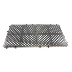 Thumbnail image #2 for Thunder Group PLIM1212SM Interlocking Bar Mat, 12" x 12", Lightweight, Dishwasher Safe, Black Case of 12