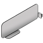 Thumbnail image #1 for Eagle Group 358115 15"W x 4"H Divider for Snap-n-Slide Wall Shelf