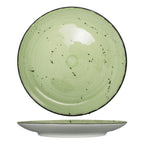 Thumbnail image #1 for International Tableware Rotana RT-7-LI 7" Round Coupe Ceramic Plate, Lime Case of 3 Dozen