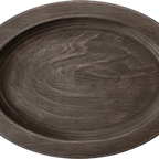 Thumbnail image #1 for ATSMFG Stone Mountain STM-UOS6 ATS MFG Oval Wood Underliner, 7-3/4" x 5-1/2", Walnut Stain