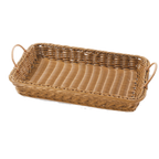 Thumbnail image #1 for G.E.T. Clipper Mill WB-1524-HY Rectangular Fast Food Basket, Polypropylene, Honey, 18 x 12-1/4 x 2-1/2 in Case of 12