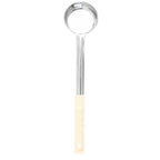 Thumbnail image #1 for TableCraft Products 6703 3 oz Solid Portion Control Serving Spoon, Stainless Steel, Beige Plastic Handle Case of 12