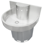 Thumbnail image #1 for IMC/Teddy MHS-3 Freestanding 3-Position Hand Sink with Faucet, Stainless Steel, 38"L x 28"W x 44"H