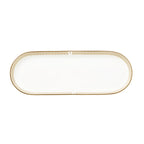 Thumbnail image #1 for Steelite William Edwards, Diamond 82115AND0607 Bone China Oblong Tray, Diamond, 10" x 3.25" 1 Dozen