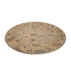 Thumbnail image #1 for Korin Inc PLL-560 Textured Brass Round Plate, 9-1/2" Diameter x 3/4" High Case of 36