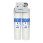 Thumbnail image #1 for Maxximum Maxx Ice TLC-107097 Ice Maker Water Filter Manifold with Pressure Gauge, Double Head, 4.2 GPM, 0.5 Micron