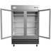 Thumbnail image #10 for KoolMore 54-Inch Two-Section Glass Door Reach-In Refrigerator, 47 Cu. Ft., Bottom-Mount Self-Contained, Stainless Steel