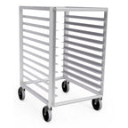 Thumbnail image #1 for Lockwood Manufacturing RA36-ER10E Mobile Aluminum Pan Rack, 10-Pan, Open Sides, 2-1/2" Centers, for 18" x 26" Pans