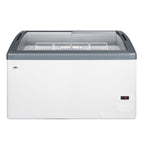 Thumbnail image #1 for Summit Commercial FOCUS131 Chest Ice Cream Freezer, 12.4 cu. ft., 2 Angled Sliding Tempered Glass Lids