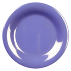 Thumbnail image #1 for Thunder Group CR009BU Round Melamine Plate, 9-1/4" Diameter, Wide Rim, Purple Case of 4 Dozen