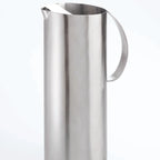 Thumbnail image #2 for American Metalcraft OWPIT54 Angled Stainless Steel Water Pitcher with Ice Guard, 54 oz., Satin Finish Case of 18