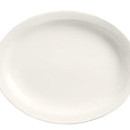 Thumbnail image #1 for Libbey Porcelana 740-901-219 Porcelain Oval Platter, 9-1/2" x 7-3/4", Narrow Rim, Cream White
