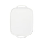 Thumbnail image #1 for TableCraft Products 11494 Rectangular Serving Tray, 12-1/4 x 8 x 1-1/4 in, White Melamine, Faux Cast Iron Finish Case of 12