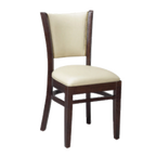 Thumbnail image #1 for G & A Commercial Seating Bristol 4632 Stackable Upholstered Side Chair with Padded Back and Seat, Nailheads, European Beechwood Frame