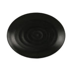Thumbnail image #2 for Cal-Mil 24058-1612-13 Hand-Thrown Melamine Platter, Black, 16"W x 12"D x 1.5"H Case of 6