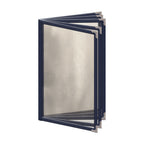 Thumbnail image #1 for Risch Deluxe TE-10V 5.5X8.5-LEATHERETTE Sewn Leatherette Menu Cover, 10-View Booklet, 5-1/2 x 8-1/2 in Case of 24