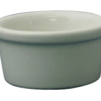 Thumbnail image #1 for International Tableware RAM-25-EW Round Stoneware Ramekin, 2-1/2 oz, 3" Dia. x 1-1/2"H, European White Case of 3 Dozen