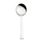 Thumbnail image #1 for Browne USA Foodservice Win2 503813 Bouillon Soup Spoon, 7.3 in, Round Bowl, 18/0 Stainless Steel, Mirror Finish Case of 2 Dozen