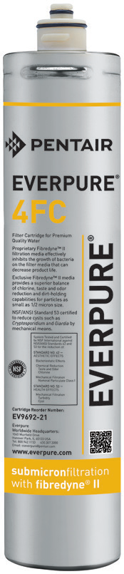 Product image #4 for Everpure 4FC Fibredyne II Submicron Carbon Block Replacement Water Filter Cartridge