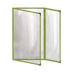 Thumbnail image #1 for Risch Deluxe TEDQ 8.5X14-NYLON Triple-Fold Vinyl Menu Cover, 8-1/2 x 14 in. Case of 24