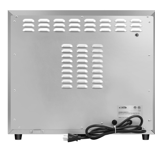Product image #7 for KoolMore Countertop Half-Size Convection Oven with 4 Racks, 2.3 Cu. Ft., 208-240V