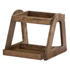 Thumbnail image #2 for Cal-Mil Melrose 27002-136 Two-Tier Rectangular Wood Merchandiser, Chocolate Brown, 15 x 16 x 13 in