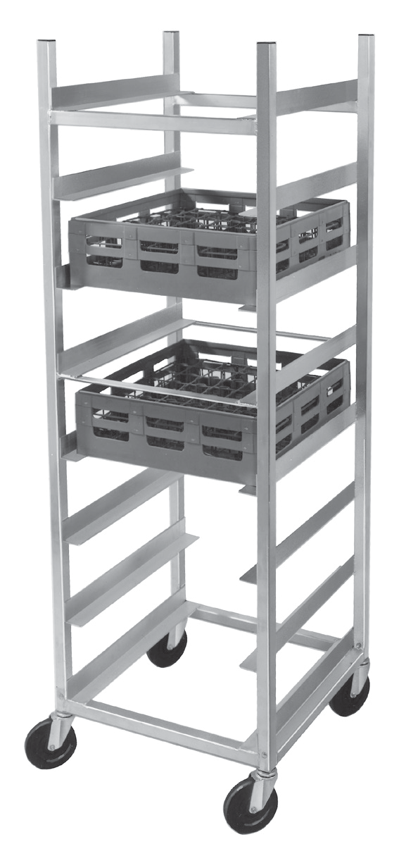 Product image #6 for Channel Manufacturing Aluminum Glass Rack Dolly for 20 x 20 Racks, 8-Slot
