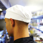 Thumbnail image #1 for Chef Works DFAO-WHT-LXL Chef Beanie, Polyester, White, L/XL