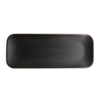 Thumbnail image #1 for Kadra Kitchenware Vikko Thunder VT-1706 Rectangular China Plate, 8.8", Black Case of 12
