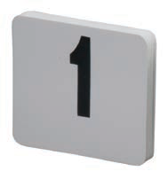 Product image #4 for American Metalcraft Heavy Plastic Double-Sided Table Number Cards, 1-50, 4-Inch Square