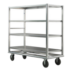 Thumbnail image #1 for New Age 98182 Queen Mary Banquet Cart with Push Handle, 4 Removable Stainless Steel Shelves, 65-1/2"W x 29"D x 66-3/4"H