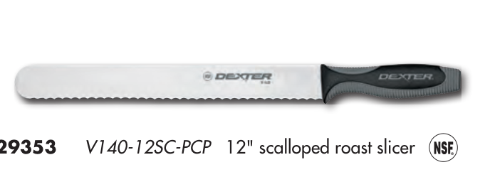 Product image #3 for Dexter Russell V-Lo 12-Inch Scalloped Roast Slicer Carving Knife