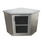 Thumbnail image #1 for IMC/Teddy BC-CHG 36"W Stainless Steel Corner Cabinet with Glass Door and Adjustable Shelf