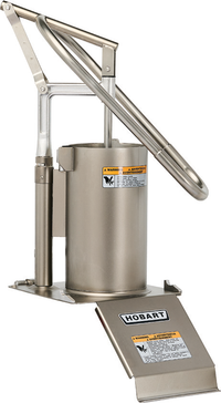 Hobart 400ICHS-CYL FP400i Cheese Cylinder and Manual Push Feed Assembly, Stainless Steel, 1.5 mm