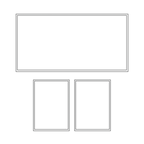 Thumbnail image #1 for Eastern Tabletop Hub Buffet H931 Reusable Self-Stick Buffet Panel Print Set, Full Front and Two Side Prints