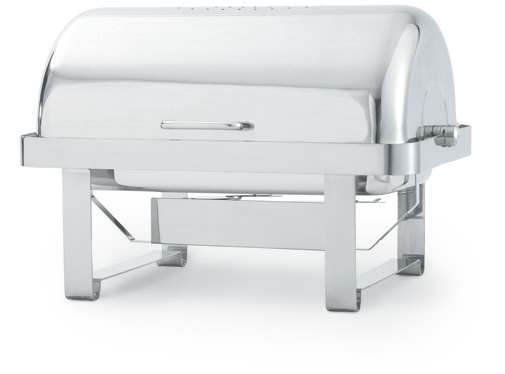 Product image #2 for Vollrath Avenger Economy Rectangular Roll-Top Chafer, 9 Qt, 18/8 Stainless Steel, Mirror Finish