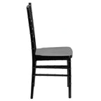 Thumbnail image #2 for Flash Furniture Hercules LE-BLACK-GG Black Polycarbonate Stacking Chiavari Chair with Ladder Back