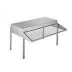 Thumbnail image #1 for Atlas Metal OSC-X-2 Buffet Overshelf, 35-3/4"W, Single-Sided Self-Service, Plexiglas Front & Sides, Stainless Steel Frame