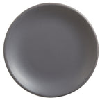 Thumbnail image #1 for Libbey Driftstone DRI-1-G 6" Round Coupe Porcelain Plate, Granite Satin Matte Finish