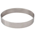 Thumbnail image #1 for JB Prince Pavoni MA220 Round Stainless Steel Crostate Micro Tart Ring, 8-1/4" Diameter x 1-1/3" High