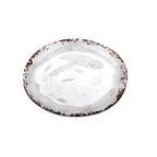 Thumbnail image #1 for G.E.T. French Mill™ CS-7-FM 7" Beige Melamine Coupe Plate, Round, Irregular 1 Dozen