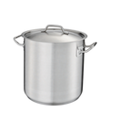 Thumbnail image #1 for Stanton Trading SSTP10 10-1/2 qt. Induction-Ready 3-Ply 18/8 Stainless Steel Stock Pot with Aluminum Core and Handled Cover Case of 4